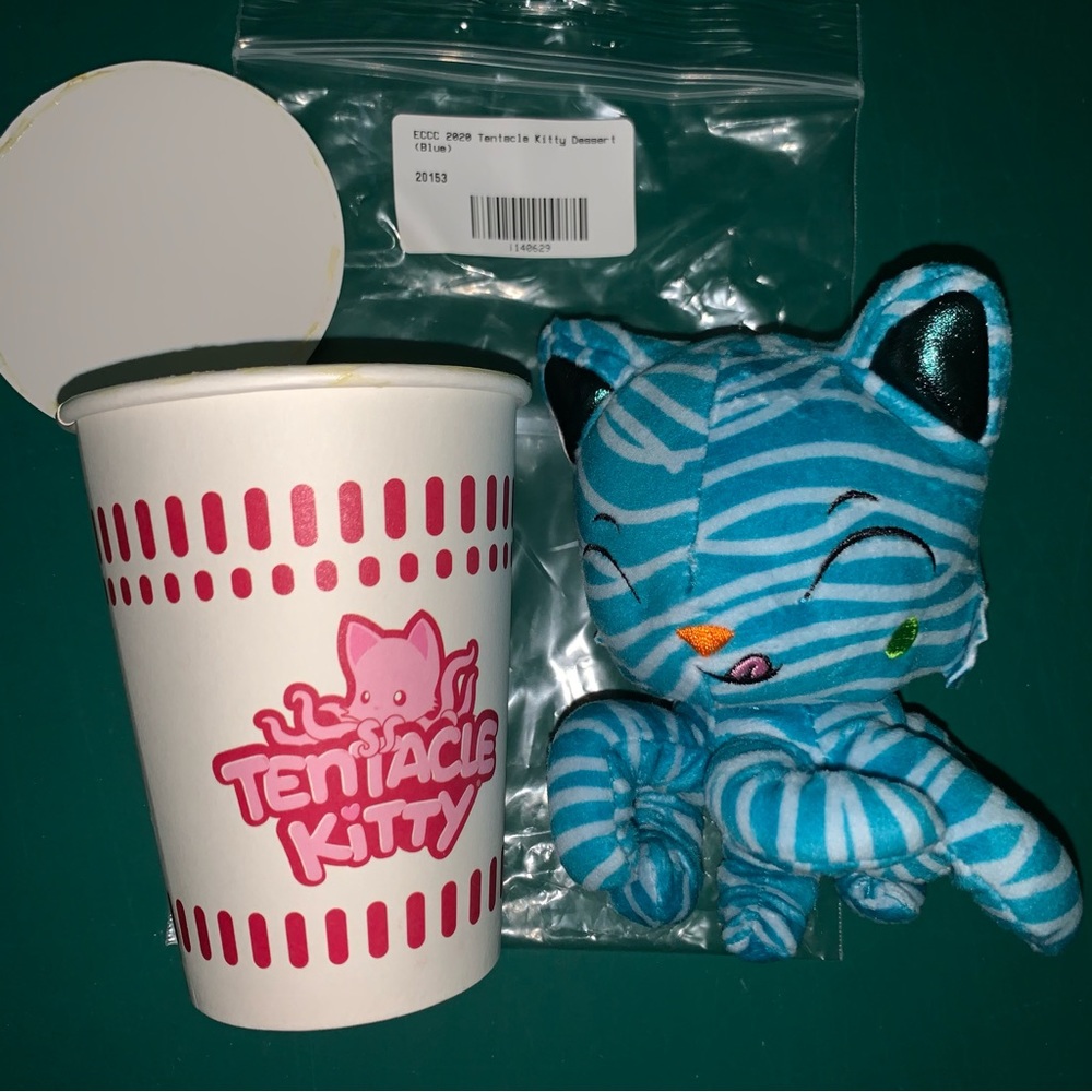 Tentacle Kitty Blue DESSERT Ramen Kitties Little One ECCC Comic Con Exclusive